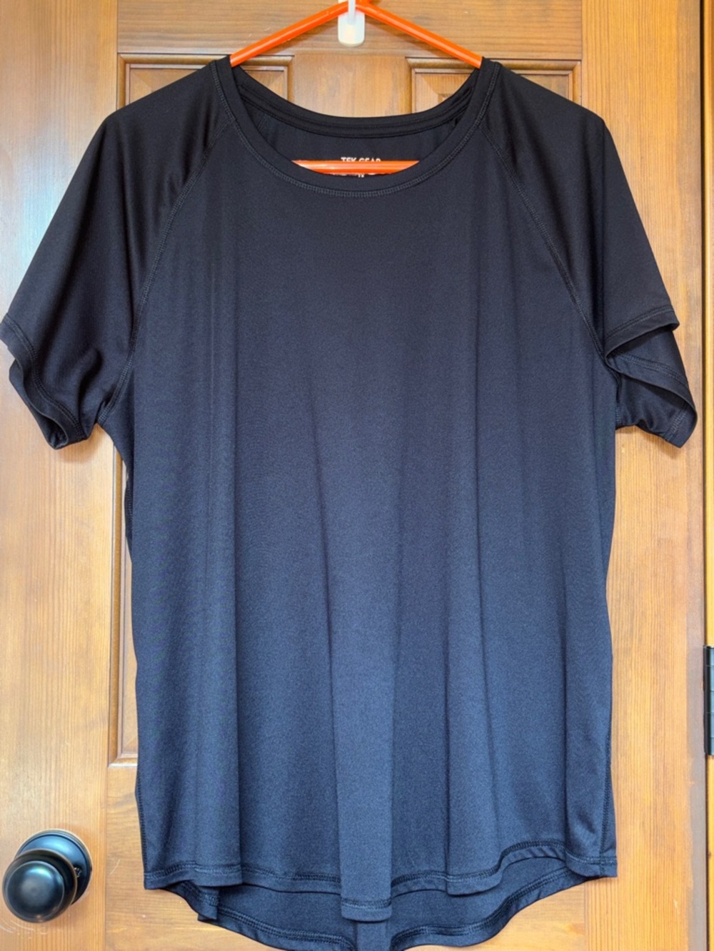 Tek Gear Dry Tek Activewear Tee Black Short Sleeve Women's Size 1X